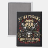Vintage Highway Garage Verzamelobject Route 66 Magneet (Voorkant / Achterkant)