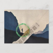 Vintage Hiking in Mountains Collage Briefkaart (Voorkant)