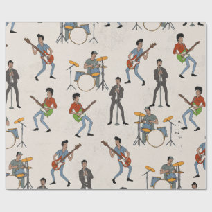 Vintage Hillbill Rockers Cadeaupapier