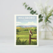 Vintage Hillsboro Oregon Briefkaart (Staand voorkant)