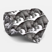 Vintage Hippo Stropdas (Opgerold)