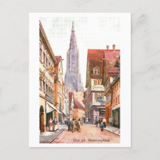 Vintage Hirschgasse, Ulm, Germany Briefkaart