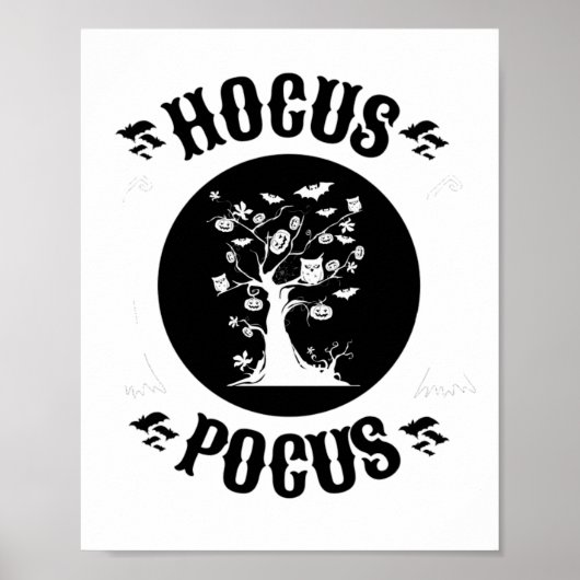 Vintage Hocus Pocus Halloween Poster (Voorkant)