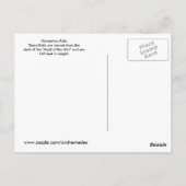 Vintage Hoefijzer Herfsten Briefkaart (Achterkant)