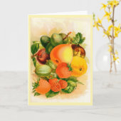 Vintage Hoesje Wenskaart Kaart (Gele Bloem)