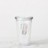 Vintage HOGWARTS™ Gestempeld Wapenembleem Acryl Drinkbeker (Achterkant)