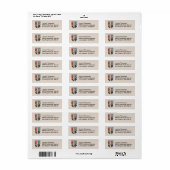 Vintage HOGWARTS™ Gestempeld Wapenembleem Etiket (Full Sheet)
