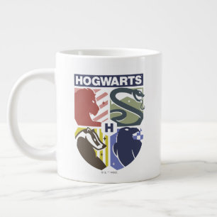 Vintage HOGWARTS™ Gestempeld Wapenembleem Grote Koffiekop