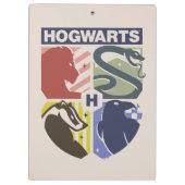 Vintage HOGWARTS™ Gestempeld Wapenembleem Klembord (Achterkant)