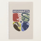 Vintage HOGWARTS™ Gestempeld Wapenembleem Planner (Voorkant)