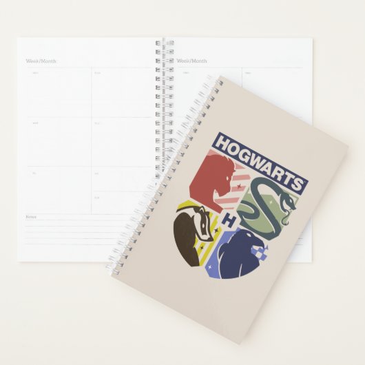 Vintage HOGWARTS™ Gestempeld Wapenembleem Planner (Display)