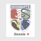 Vintage HOGWARTS™ Gestempeld Wapenembleem Sticker (Vel)