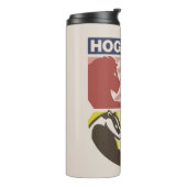 Vintage HOGWARTS™ Gestempeld Wapenembleem Thermosbeker (Gedraaid links)