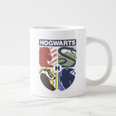 Vintage HOGWARTS™ Stamped Crest Grote Koffiekop (Rechts)
