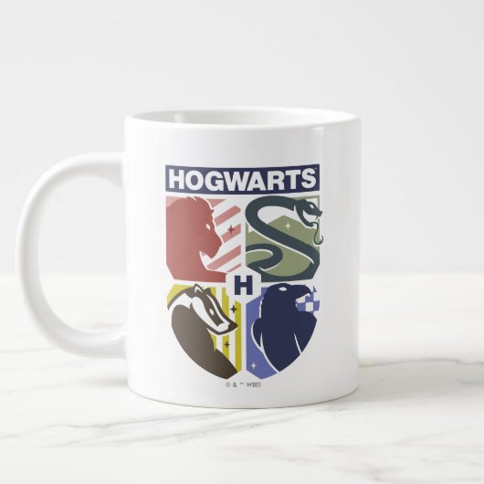 Vintage HOGWARTS™ Stamped Crest Grote Koffiekop (Links)