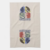 Vintage HOGWARTS™ Stamped Crest Theedoek (Verticaal)