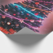 Vintage Holiday Collage Design Cadeaupapier (Hoek)