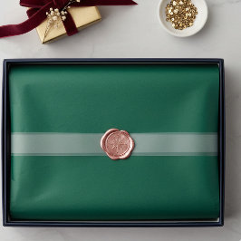 Vintage Holiday Evergreen Green Solid Color Tissuepapier