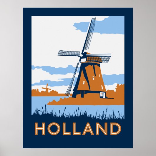 Vintage Holland Poster (Voorkant)