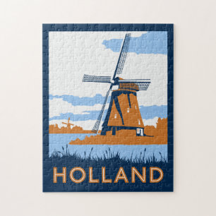Vintage Holland Poster Legpuzzel