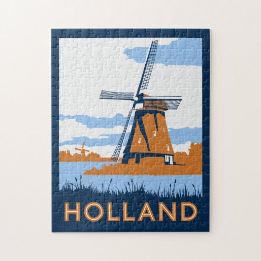 Vintage Holland Poster Legpuzzel (Verticaal)