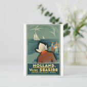 Vintage - Holland Travel Poster Briefkaart (Staand voorkant)