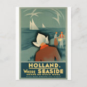 Vintage - Holland Travel Poster Briefkaart (Voorkant)