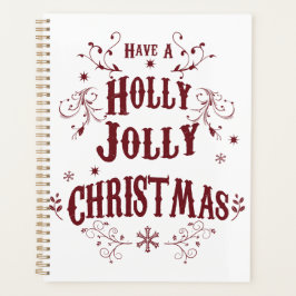 Vintage Holly Jolly Christmas Planner