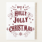Vintage Holly Jolly Christmas Planner (Achterkant)