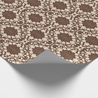 Vintage Holly Leaves, Berries, Flowers and Buds Wr Cadeaupapier