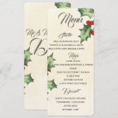 Vintage Holly Menu (Voorkant / Achterkant)