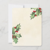 Vintage Holly Trouw RSVP Kaartje (Achterkant)