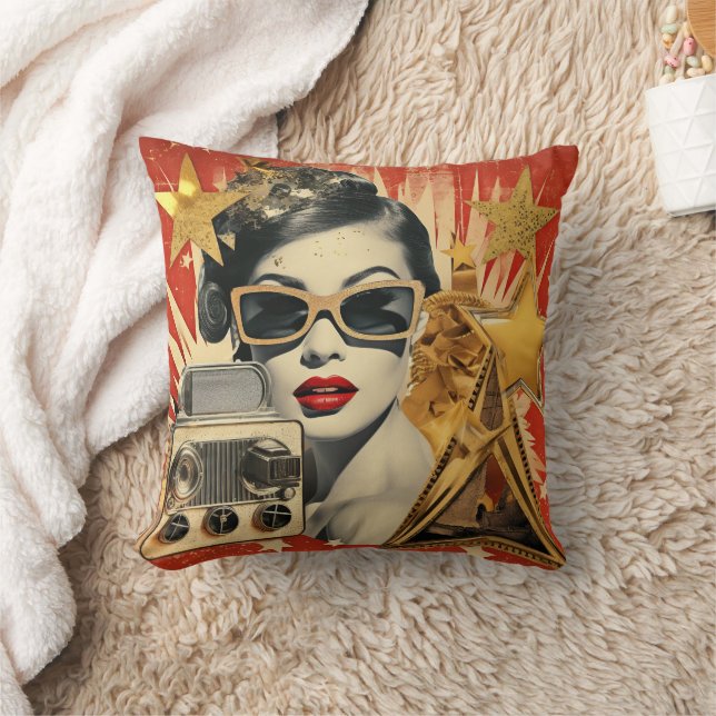 Vintage Hollywood Retro Design Kussen (Deken)
