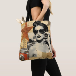 Vintage Hollywood Retro Design Tote Bag
