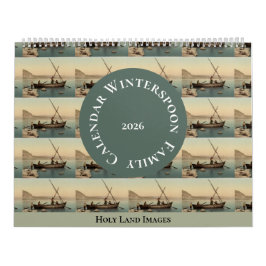 Vintage Holy Land Photo Custom Family Planner Kalender