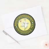 Vintage Homegrown Chamomile Tea Label Sjabloon (Envelop)