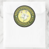 Vintage Homegrown Chamomile Tea Label Sjabloon (Tas)