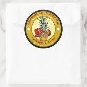 Vintage Homemade anananas Salsa Label Sjabloon (Tas)