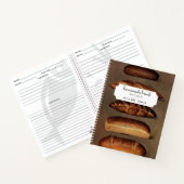 Vintage Homemade Bread Recipe Family Cookbook Notitieboek (Binnen)