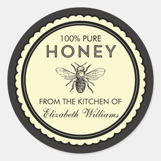 Vintage Homemade Honey Stickers (Voorkant)