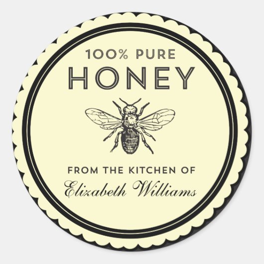 Vintage Homemade Honey Stickers (Voorkant)
