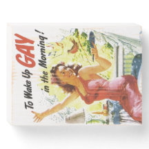 Vintage "Homoseksueel wakker worden"