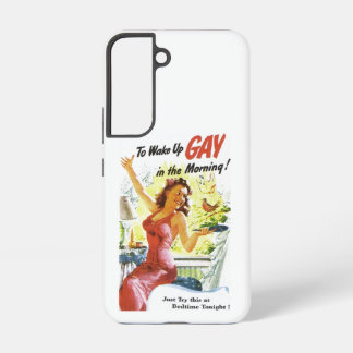 Vintage "Homoseksueel wakker worden" Samsung Galaxy Hoesje