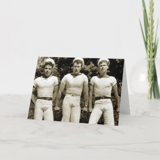 Vintage Homosexuelen Kaart (Voorkant)