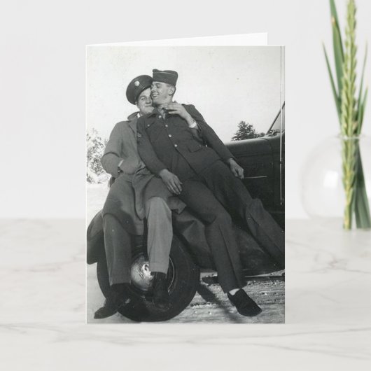 Vintage Homosexuelen Kaart (Voorkant)