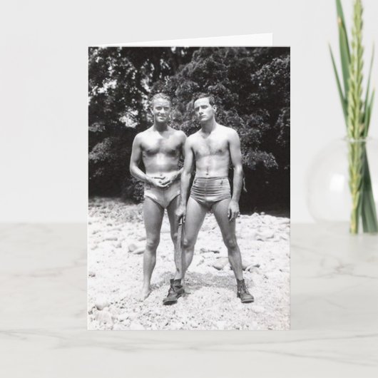 Vintage Homosexuelen Kaart (Voorkant)