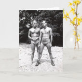 Vintage Homosexuelen Kaart (Gele Bloem)