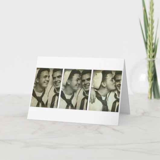 Vintage Homosexuelen Kaart (Voorkant)