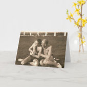 Vintage Homosexuelen Kaart (Gele Bloem)