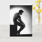 Vintage Homosexuelen Kaart (Gele Bloem)